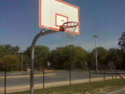 Basketball hoop outside