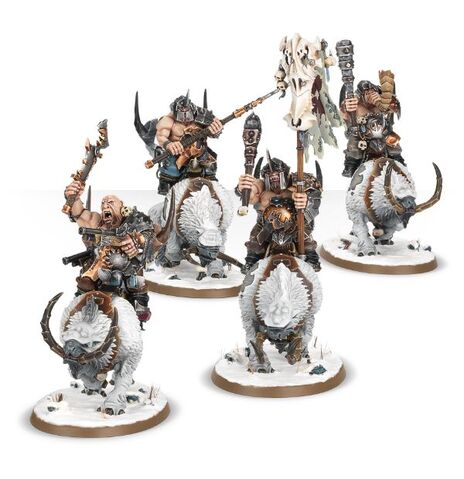 File:Mournfang Beastclaw Raiders Miniatures.jpg