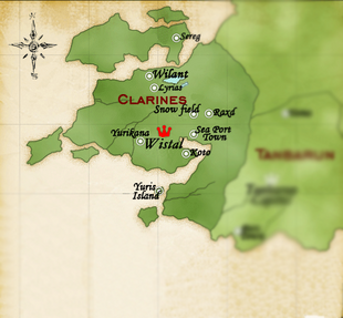 Clarines map