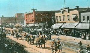 Parade celebrating anniversary of the Hudson's Bay Co., Edmonton.jpg