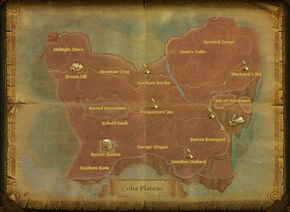 Map coba plateau