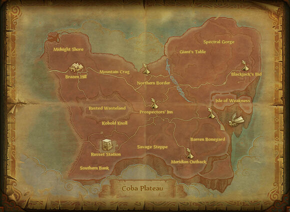 Map coba plateau