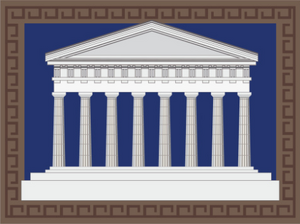 Stylized Greek Temple