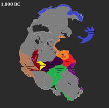 Pangea 1,000 BC
