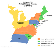 Map of the former United States (13 Fallen Stars)