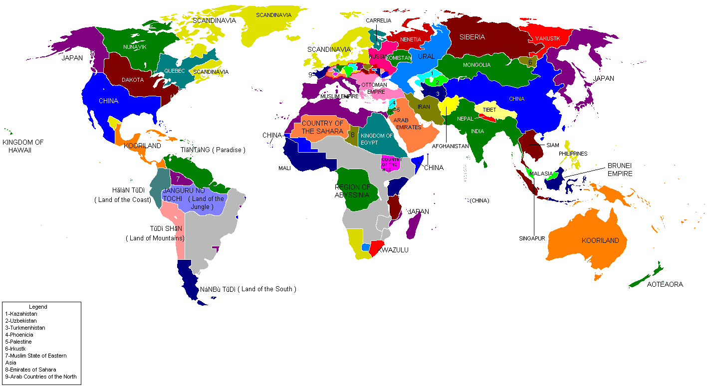 asian world map