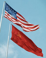 USA-USSR flags