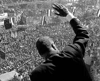Nasser addressing Damascus, 1960