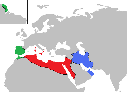 Caliphates of 1000AD