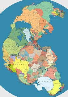 Pangea With Nations