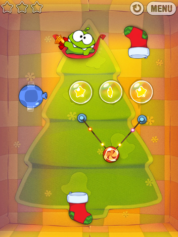 Файл:Cut the Rope Holiday Gift Скриншот 1.png