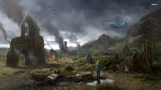 One of the village attacks