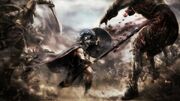 Kevan battling goblins