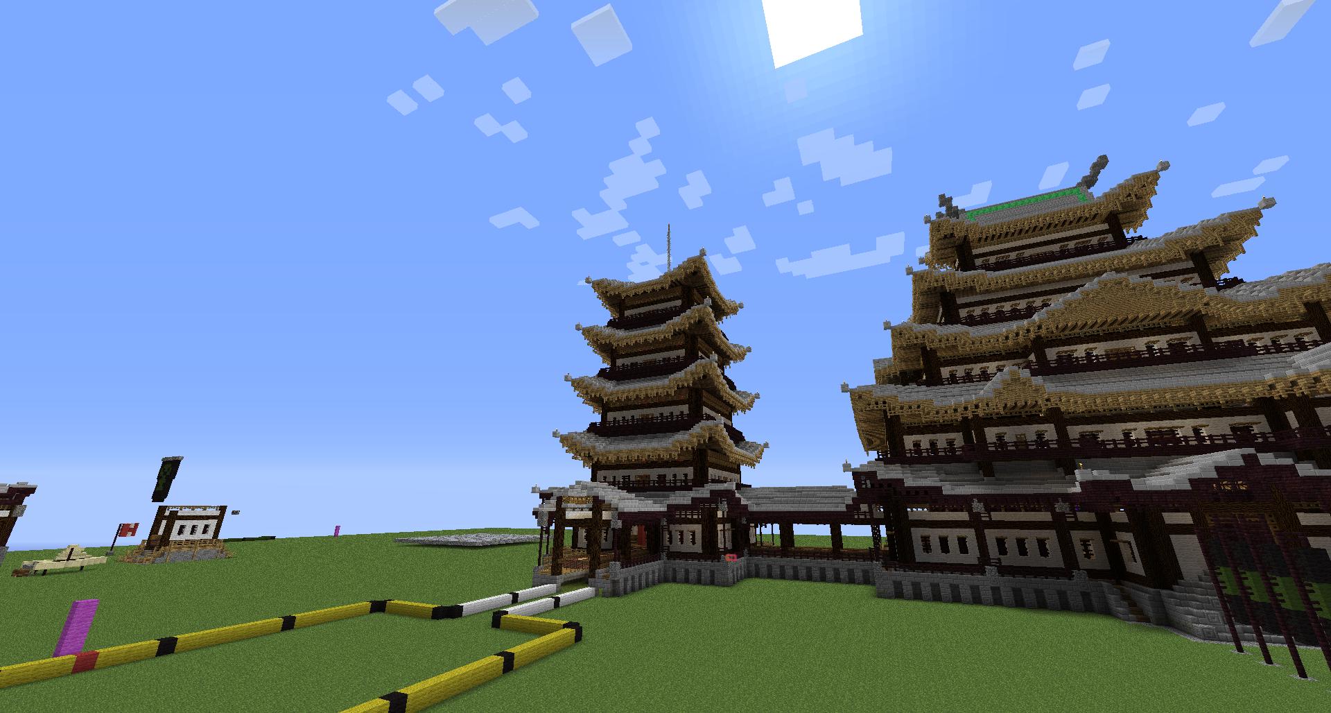 What is the title of this picture ? Image - Minecraft japanese gabled roof.jpg | Amythyst's Sandbox Wiki