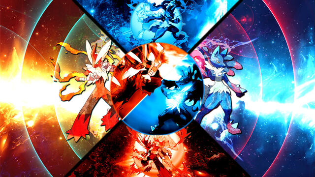 File:Mega blaziken vs mega lucario wallpaper by fruitynite-d6m2h6t.jpg