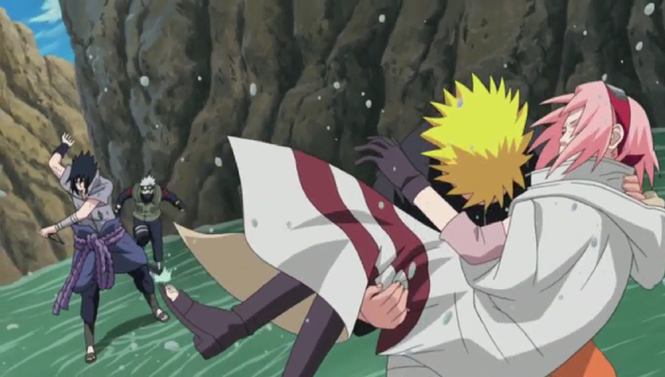 Image  Naruto saves Sakura.png  Anime And Manga Universe Wiki 