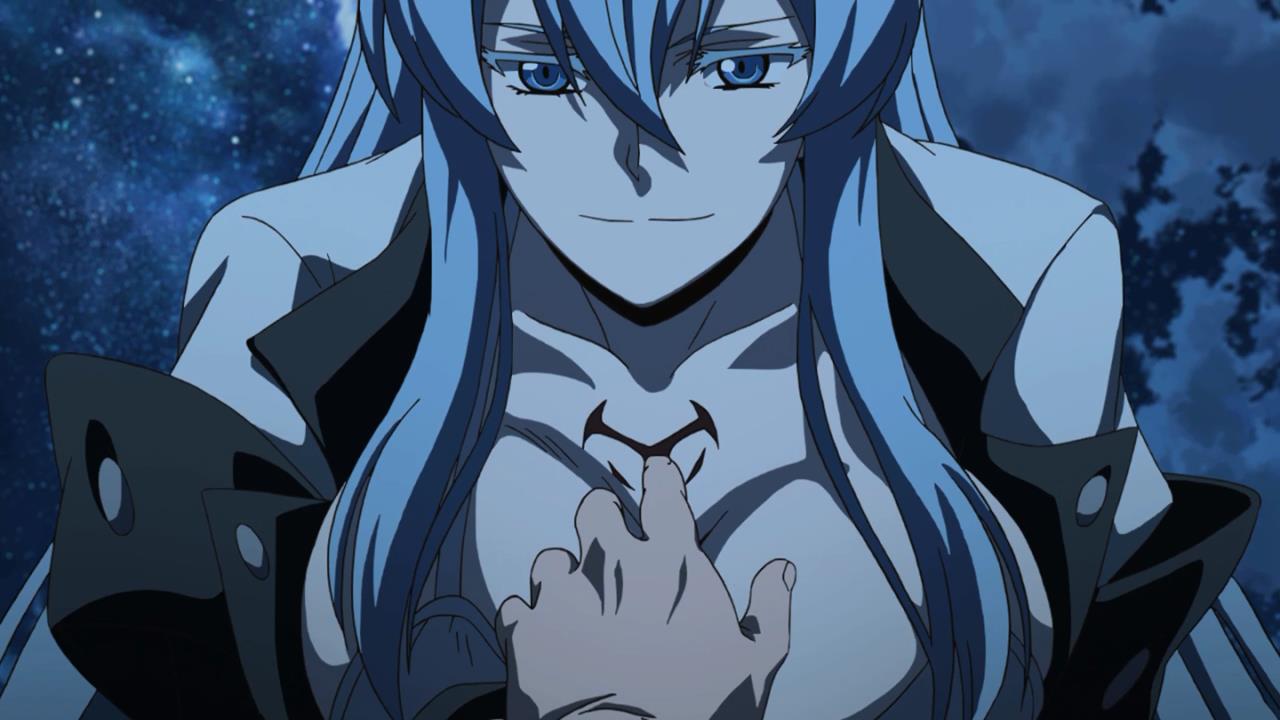 Image - Esdeath showing Tatsumi her Imperial Arms (Akame ga Kill Ep 14