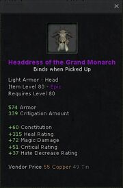 Headdress of the grand monarch