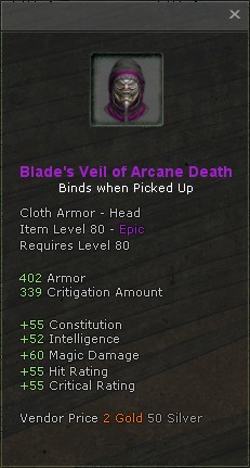 Blades veil of arcane death