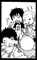 Shima, Konekomaru y Bon