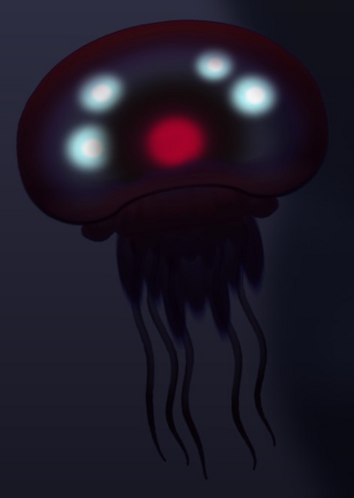 Fish big dark jelly