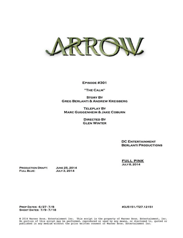 File:Arrow script title page - The Calm.png