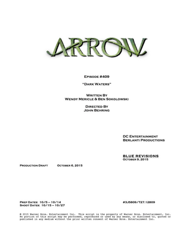 File:Arrow script title page - Dark Waters.png