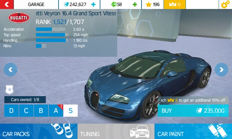 View Asphalt 9 Bugatti Veyron PNG