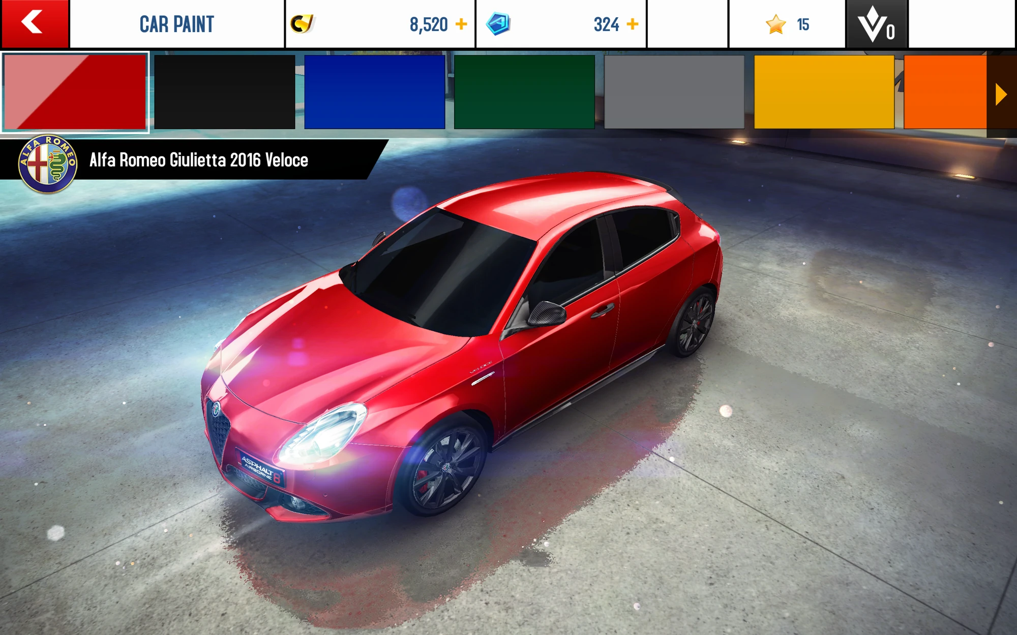 Alfa Romeo Giulietta 2016 Veloce Color Customization