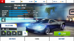 Chrysler ME412 base stats