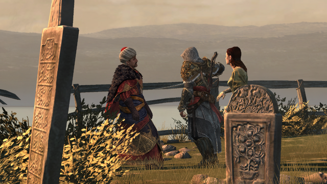 Plik:Ezio ruszający z ostrzem na Selima (by Kubar906).png