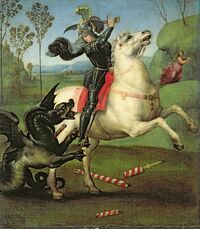 G2Raphael - Saint George Fighting the Dragon