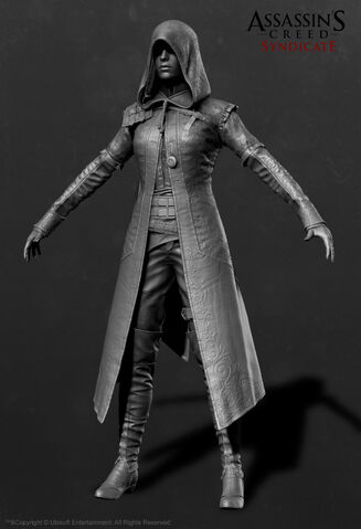 File:ACS Evie Frye Nightshade Cloak ZBrush Model - Front View.jpg