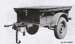 Amphibian cargo Jeep trailer
