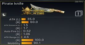 Pirate Knife Stats
