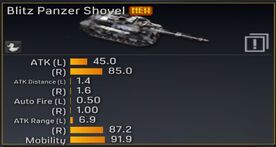 Blitz Panzer Shovel stats