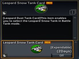 Leopard Snow Tank Card