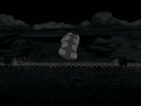 Appa flying at night