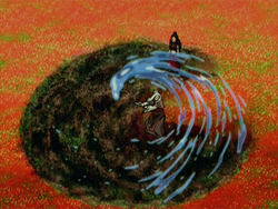 Draining the fire lilies.png