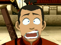 Alarmed Sokka