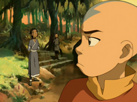 Aang is distracted