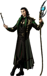 Loki Right Portrait Art