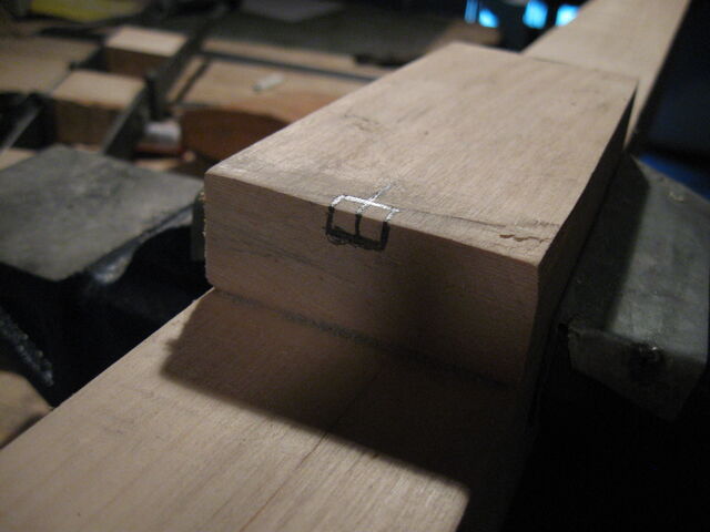 File:Fitting little ladder against the projecting block - 01.jpg
