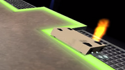 Plank flame pit