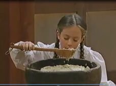 Goldilocks eating