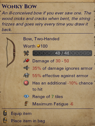 Wonky bow