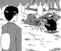 Miki Approaches Furuichi From Behind