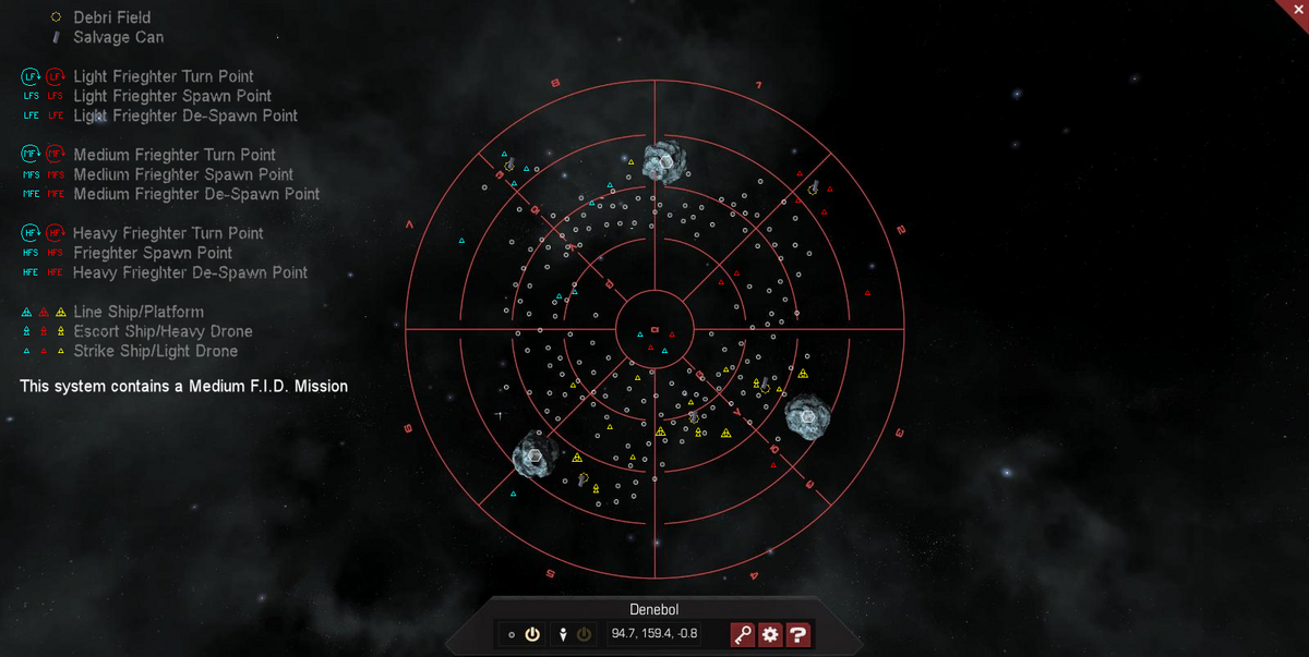 Denebol 3D System Map