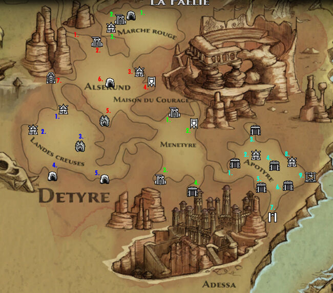 Détyre localisation