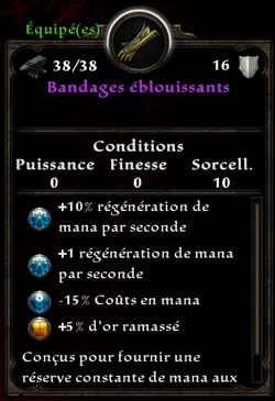 Bandages éblouissants